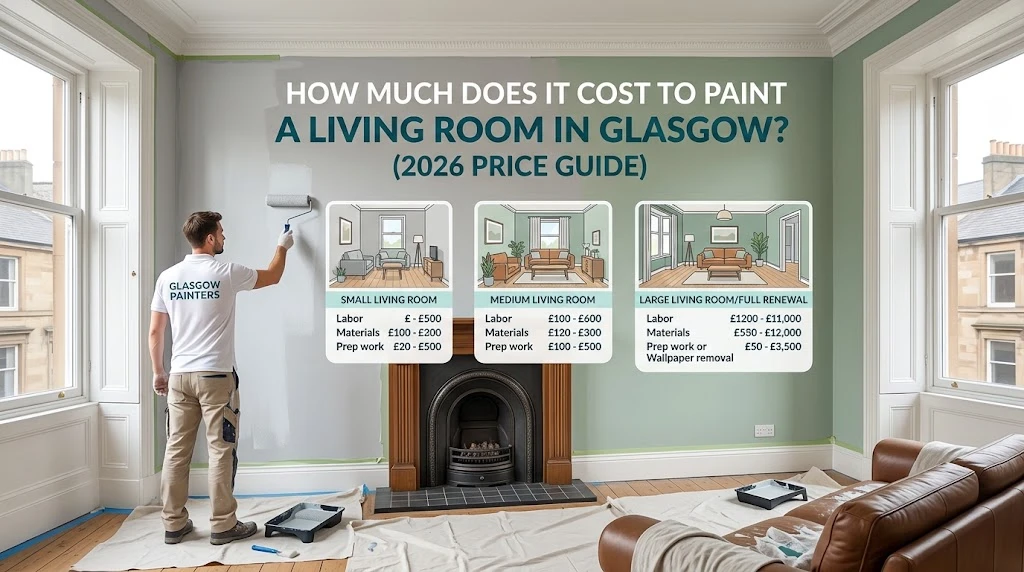 How Much Does It Cost to Paint a Living Room in Glasgow? (2026 Price Guide)