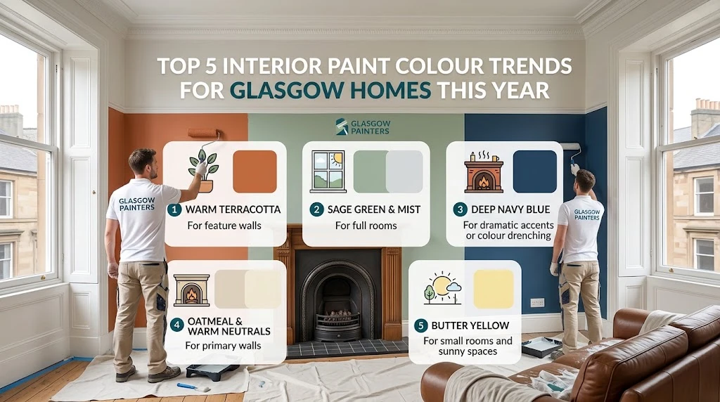 Top 5 Interior Paint Colour Trends for Glasgow Homes This Year